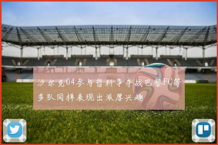 沙尔克04参与哲科争夺战巴黎FC等多队同样表现出浓厚兴趣